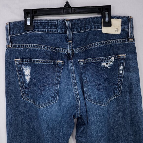 AG Adriano Goldschmied Jeans Women 25 Ex Boyfriend Slouchy Slim Distressed Denim - Picture 5 of 13